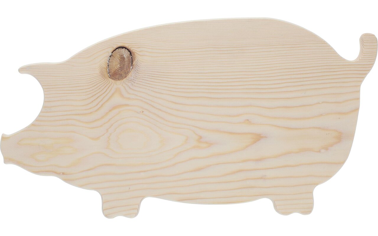 Good Wood by Leisure Arts - Pig Board Pine 14.25x7.5x0.75 Wood Panel, Wood  Board, Wood Craft, Wood Blanks, Thin Wood Boards for Crafts, Wooden Board
